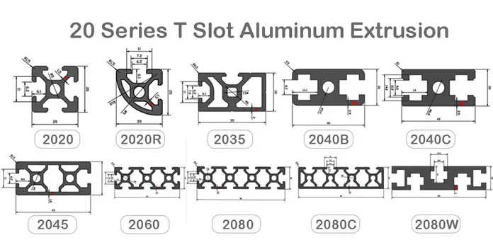 20 Series T-Slot Aluminum Extrusion Profile(Images2)