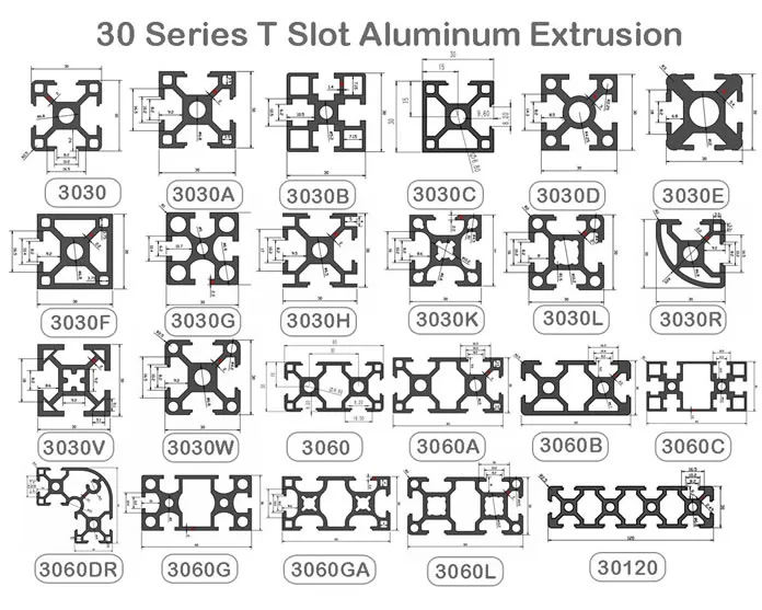 30 Series T-Slot Aluminum Extrusion Profile(Images2)