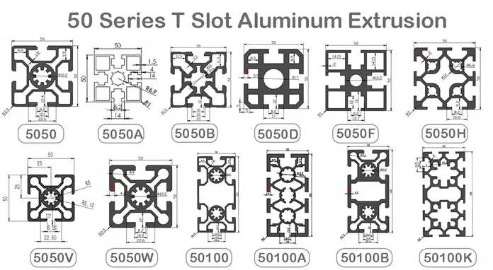 50 Series T-Slot Aluminum Extrusion Profile(Images2)