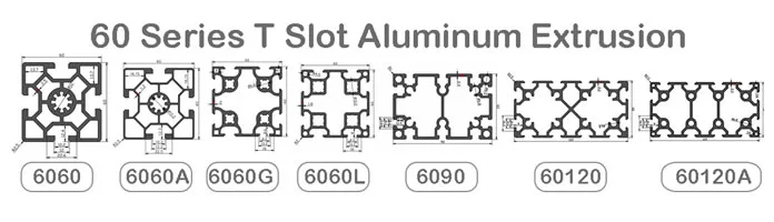 60 Series T-Slot Aluminum Extrusion Profile(Images2)