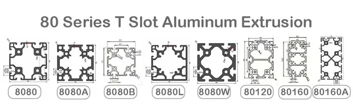 80 Series T-Slot Aluminum Extrusion Profile(Images2)