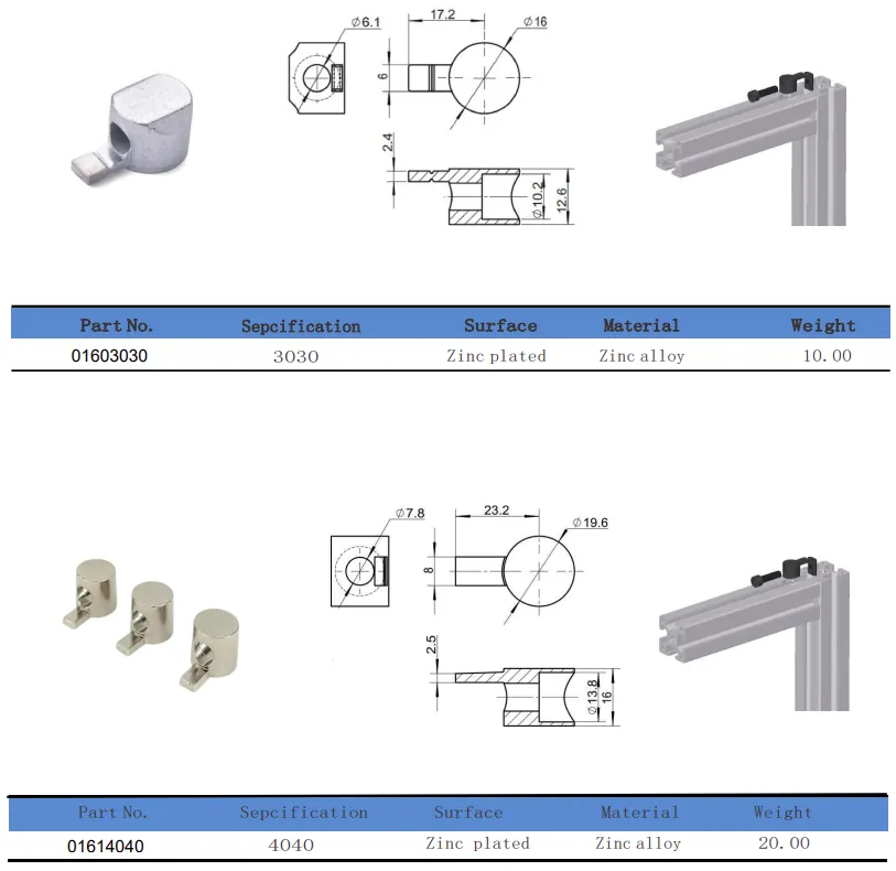 2020/3030/4040T T Shape Connector Connecting Plate Joint Bracket(Images3)